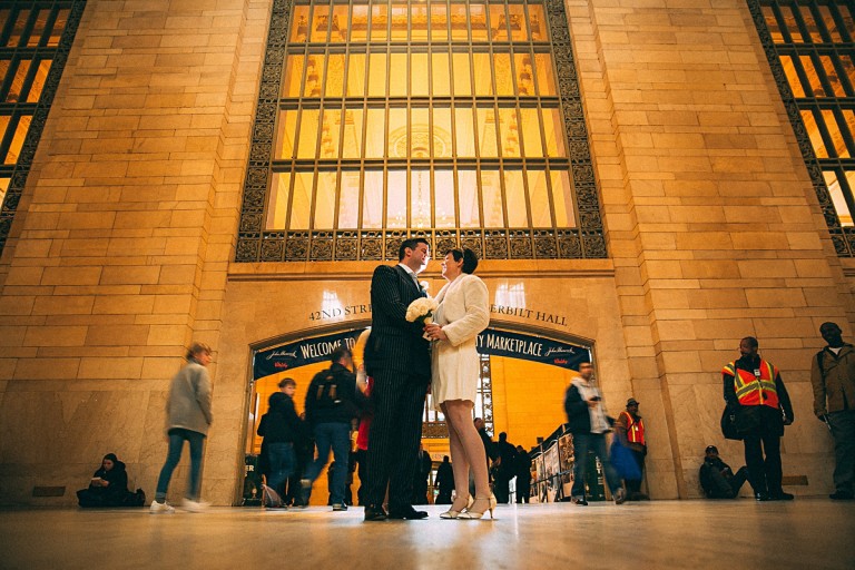 Angela and Andrew – NYC Elopement – Ladies Pavillon, Grand Central Station